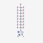 Structure of 3-(1,1,2,2,3,3,4,4,5,5,6,6,7,7,8,8,8-heptadecafluorooctyl)-5-methyl-1h-pyrazole