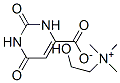 Structure of choline 1,2,3,6-tetrahydro-2,6-dioxopyrimidine-4-carboxylate