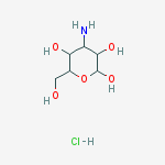 3-AMINO-3-DEOXY-D-GLUCOSE, HYDROCHLORIDE结构式