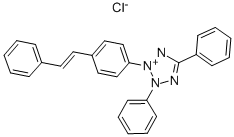 Structure of 2,5-DIPHENYL-3-(4-STYRYLPHENYL)TETRAZOLIUM CHLORIDE