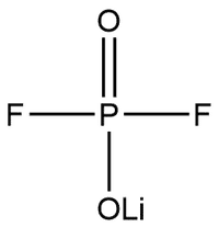 Structure of Phosphorodifluoridic acid,lithium salt (1:1) 