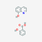 Structure of 8-Quinolinol, salicylate (salt)