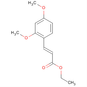 Structure of 2-Propenoic acid, 3-(2,4-dimethoxyphenyl)-, ethyl ester, (E)-