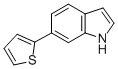 Structure of 6-THIOPHEN-2-YL-1H-INDOLE