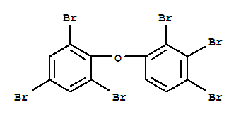 Structure of 2,23,4,46Hexabromodiphenyl ether