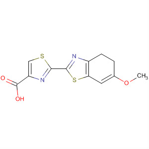 Structure of 4-Thiazolecarboxylic acid, 4,5-dihydro-2-(6-methoxy-2-benzothiazolyl)-,(4S)-