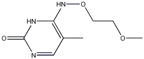 Structure of 6-(2-methoxyethoxyamino)-5-methyl-1H-pyrimidin-2-one