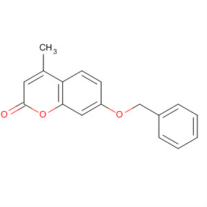 Structure of 2H-1-Benzopyran-2-one, 4-methyl-7-(phenylmethoxy)-
