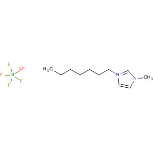 Structure of 1H-Imidazolium, 1-heptyl-3-methyl-, tetrafluoroborate(1-)