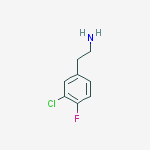 Structure of 2-(3-chloro-4-fluorophenyl)ethanamine
