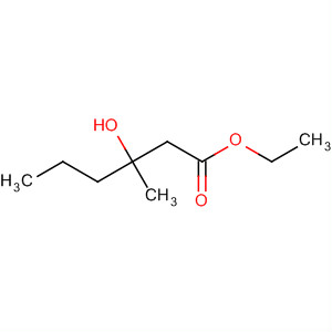 Structure of Hexanoic acid, 3-hydroxy-3-methyl-, ethyl ester