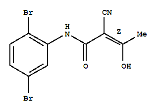 Structure of α-cyano-β-hydroxy-β-methyl-n-(2,5-dibromophenyl)propenamide