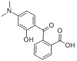 Structure of 2-(4-DIMETHYLAMINO-2-HYDROXY-BENZOYL)-BENZOIC ACID