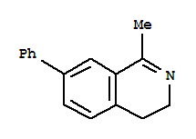 Structure of 1-methyl-8-phenyl-3,4-dihydroisoquinoline