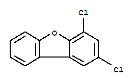 Structure of Dibenzofuran,2,4-dichloro-
