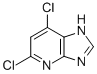 Structure of 3H-Imidazo[4,5-b]pyridine, 5,7-dichloro-