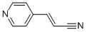 2-PROPENENITRILE,3-(PYRIDIN-4-YL)-结构式