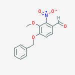 Benzaldehyde, 3-methoxy-2-nitro-4-(phenylmethoxy)-结构式