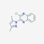 Structure of 2-CHLORO-3-(3,5-DIMETHYL-1H-PYRAZOL-1-YL)QUINOXALINE