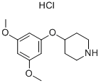 Structure of 4-(3,5-DIMETHOXYPHENOXY)PIPERIDINE HYDROCHLORIDE