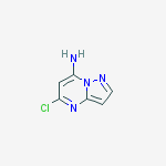 5-Chloropyrazolo[1,5-a]pyrimidin-7-amine结构式