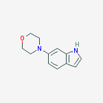 4-(1H-indol-6-yl)morpholine结构式
