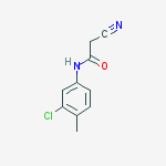 Structure of Acetamide, N-(3-chloro-4-methylphenyl)-2-cyano-