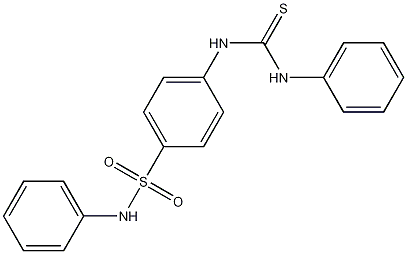 Structure of N-PHENYL-4-[[(PHENYLAMINO)THIOXOMETHYL]AMINO]-BENZENESULFONAMIDE
