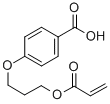 4-(3-(丙烯酰氧基)丙氧基)苯甲酸结构式