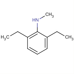 Benzenamine, 2,6-diethyl-N-methyl-结构式
