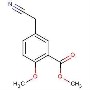 Benzoic acid, 5-(cyanomethyl)-2-methoxy-, methyl ester结构式