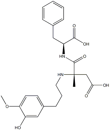 Structure of L-Phenylalanine, N-[3-(3-hydroxy-4-methoxyphenyl)propyl]-L-a-aspartyl-,2-methyl ester