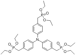DIETHYL (4-{BIS-[4-(DIETHOXY-PHOSPHORYLMETHYL)-PHENYL]-AMINO}-BENZYL)-PHOSPHONATE结构式