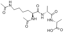 Structure of AC-LYS(AC)-D-ALA-D-ALA-OH