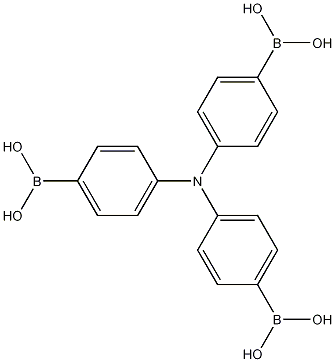 Structure of (Nitrilotri-4,1-phenylene)trisboronic acid