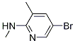 Structure of 5-broMo-N,3-diMethylpyridin-2-aMine