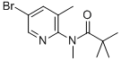 5-溴-3-甲基-2-(N,2,2,2-四甲基乙酰氨基)吡啶结构式