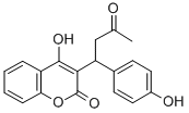 Structure of 4-HYDROXY-3-[1-(4-HYDROXYPHENYL)-3-OXOBUTYL]-2H-1-BENZOPYRAN-2-ONE