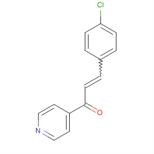 2-Propen-1-one, 3-(4-chlorophenyl)-1-(4-pyridinyl)-结构式