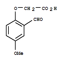 Structure of (2-formyl-4-methoxyphenoxy)acetic acid
