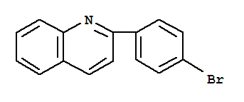 Chemical structure of 2-(4-BROMOPHENYL)QUINOLINE