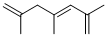 2,4,6-TRIMETHYL-1,3,6-HEPTADIENE结构式