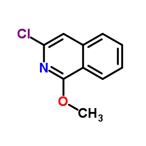 3-chloro-1-methoxyisoquinoline结构式