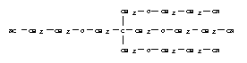3-{3-(2-cyanoethoxy)-2,2-bis[(2-cyanoethoxy)methyl]propoxy}propanenitrile结构式