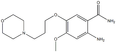 Structure of Benzamide, 2-amino-4-methoxy-5-[3-(4-morpholinyl)propoxy]-