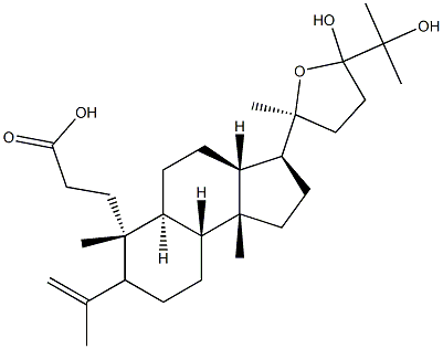20S,24-Epoxy-24,25-dihydroxy-3,4-secodammar-4(28)-en-3-oicacid结构式