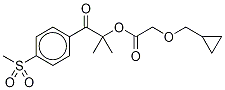 Structure of 2-(CyclopropylMethoxy)-acetic Acid 1,1-DiMethyl-2-[4-(Methylsulfonyl)phenyl]-2-oxoethyl Ester