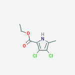 Structure of ethyl 3,4-dichloro-5-methyl-1H-pyrrole-2-carboxylate