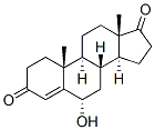 Androst-4-ene-3,17-dione, 6-hydroxy-, (6.alpha.)-结构式