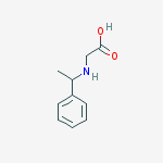 (R)-2-((1-Phenylethyl)aMino)acetic acid结构式